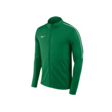 Олимпийки Мужская олимпийка спортивная на молнии зеленая Nike Dry Park 18 Тренировка