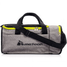 Мужские спортивные сумки мужская спортивная сумка серая черная текстильная средняя для тренировки с ручками через плечо Meteor Nepr 20L 74540 Fitness Bag