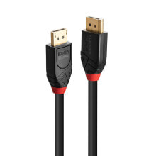 Компьютерные разъемы и переходники lindy 41168 DisplayPort кабель 7,5 m Черный