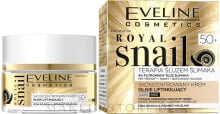 Lifting-Gesichtscreme mit Schneckenschleim-Extrakt 50+ - Eveline Cosmetics Royal Snail 50+