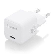 AISENS ASCH-25W1P012-W зарядное устройство для мобильных устройств Универсальная Белый Кабель переменного тока Быстрая зарядка Для помещений