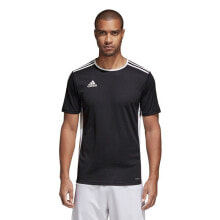 Мужские спортивные футболки мужская футболка спортивная черная с логотипом футбольная Adidas Entrada 18 CF1035