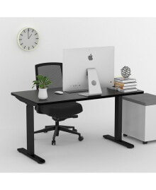 Electric Stand up Desk Frame - ErGear Height Adjustable Table Legs Sit Stand Desk Frame Up to Ergonomic Standing Desk Base Workstation Frame Only