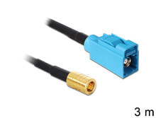 Комплектующие для сетевого оборудования DeLOCK 88652 коаксиальный кабель 3 m SMB FAKRA Z RG-174 Черный