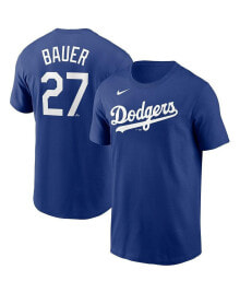 Nike men's Trevor Bauer Royal Los Angeles Dodgers Name and Number T-shirt