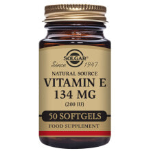 Витамин Е Solgar Vitamin E Natural Sourge Натуральный витамин E 134 мг 200 МЕ 50 капсул