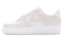 【定制球鞋】 Nike Air Force 1 Low 07 空军一号 改色 简洁 涂鸦 低帮 板鞋 男款 奶油咖色 / Кроссовки Nike Air Force CW2288-111