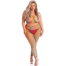 Bodystocking Pink Lipstick Multicolour (XL)