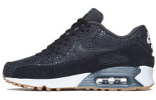 Nike Air Max 90 Premium 低帮 跑步鞋 女款 黑色 / Кроссовки Nike Air Max 90 Premium 443817-006