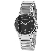 Женские наручные часы Женские часы аналоговые черный цифербалт серебристые Chronotech