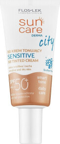 BB-Creme für empfindliche Haut - Floslek Sun Care Derma Sensitive BB Tinted Cream SPF 50