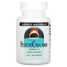 Source Naturals, HydroxoCobalamin, Vitamin B-12, Cherry, 1 mg, 240 Lozenge