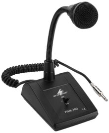 Черный кардиоидный микрофон Monacor PDM-300 - 3,2 дБ - Проводной - 6,35 мм (1/4") - Черный - 1 м купить в аутлете