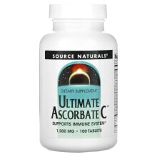 Витамин С source Naturals, Ultimate Ascorbate C, 1,000 mg, 100 Tablets