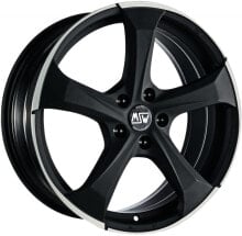 Колесный диск литой MSW MSW 47 matt dark titanium polished 8x19 ET21 - LK5/112 ML66.46