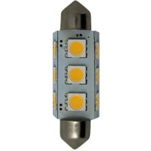 GOLDENSHIP 10-30V 1W Festoon 12 SMD 3528 Cold Led Bulb