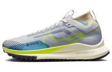 Nike Pegasus Trail 4 GORE-TEX 减震防滑耐磨 低帮 跑步鞋 女款 灰色 / Кроссовки Nike Pegasus Trail 4 GORE-TEX DJ7929-002