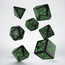 Q-Workshop Dice Set "Call of Cthulhu" 7th Edition - Black and Green (97472)