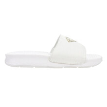 Купить белые женские сандалии Diamond Supply Co.: Diamond Supply Co. Fairfax Logo Slide Womens White Casual Sandals Z15F127A-WHT