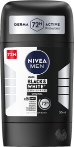 Deostick Antitranspirant für Männer - Nivea Men Black & White Invisible Original 48h Power Deodorant Stick