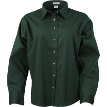 Купить женские футболки и топы River's End: River's End Ezcare Woven Long Sleeve Button Up Shirt Womens Green Casual Tops 63