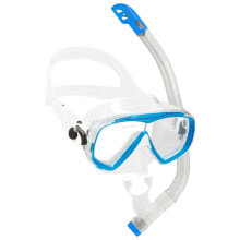 Masks and snorkels for scuba diving