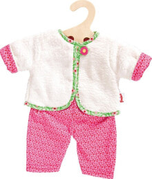 Одежда для кукол Комплект одежды на куклу размером: 35-45 см. от Heless. Двусторонняя куртка Blumi с брюками. С 3 лет. Розовый.