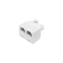 7HSEVENON Telephone Adapter 1Male/2Females Elec