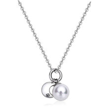 Ювелирные колье steel necklace with crescent and pearl DAYS SDY03