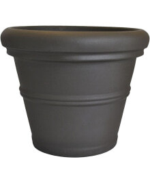 Tusco Products rR24ES Rolled Rim Garden Pot, Dark Espresso
