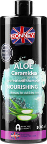 Pflegendes Shampoo für stumpfes und trockenes Haar mit Aloe - Ronney Professional Aloe Ceramides Professional Shampoo