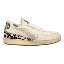 Купить женская спортивная обувь Diadora: Diadora Mi Basket Row Cut Metallic Animalier Lace Up Womens Size 7.5 M Sneakers