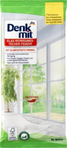 Feuchte Reinigungstücher für Glas, 20 St