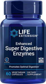 Пищеварительные ферменты life Extension Enhanced Super Digestive Enzymes Усиленные супер-пищеварительные ферменты 60 вегетарианских капсул