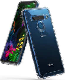 чехол силиконовый прозрачный LG G8 T Ringke