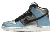 Nike Dunk High HI LX 潮流百搭休闲 高帮 板鞋 女款 蓝银 / Кроссовки Nike Dunk High HI LX 881233-002