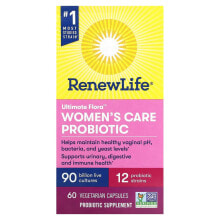 Пребиотики и пробиотики renew Life, Пробиотик для женщин, 60 вегетарианских капсул