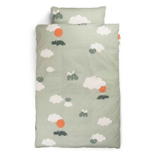 DONE BY DEER Bedlinen Baby Se Gots Happy Clouds