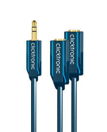 ClickTronic 70491 аудио кабель 0,1 m 3,5 мм Синий