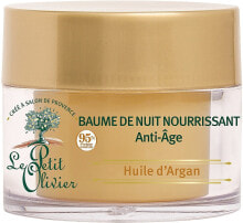 Anti-Aging-Nachtbalsam mit Arganöl - Le Petit Olivier Night Balm Anti-aging Argan Oil