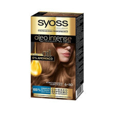 Краска для волос Syoss Oleo Intense Permanent Hair Color N 6,80 Стойкая масляная краска для волос без аммиака, оттенок карамельно-светлый