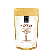 Пребиотики и пробиотики Natu Baobab BIO Порошок баобаба способствует нормальному функционированию пищеварительной системы 80 г