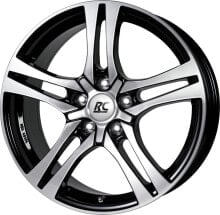 Колесный диск литой RC-Design RC26 schwarz front-poliert 7.5x18 ET44 - LK5/112 ML66.6