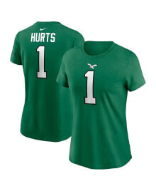 Nike women's Jalen Hurts Kelly Green Philadelphia Eagles Player Name and Number T-shirt