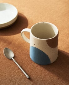 Stoneware mug with speckles x collagerie