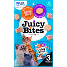 INABA Juicy Bites Crab And Scallop 3x11. Cat Snack 3g