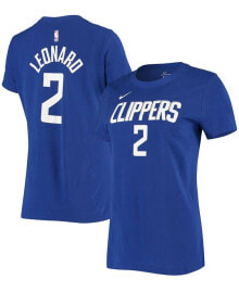 Nike women's Kawhi Leonard Royal La Clippers Name & Number Performance T-shirt