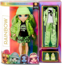 Куклы модельные коллекционная модная кукла Rainbow High Poppy Rowan 2 комплекта одежды, 2 пары обуви, расческа, 2 вешалки и подставка
