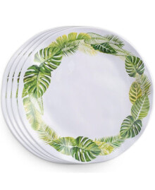 Купить посуда и приборы для сервировки стола Q Squared: Melamine Palm 10.5" Dinner Plate Set/4