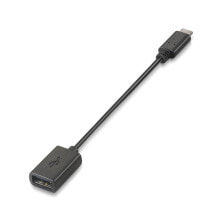 USB A to USB-C Cable Aisens A107-0059 Black 15 cm
